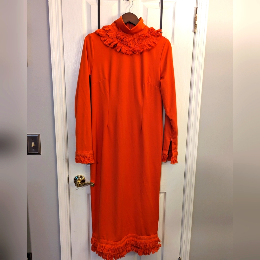 Sassy Jones midi fringe dress